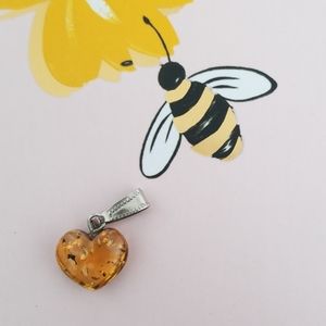Baltic Amber Heart Pendent